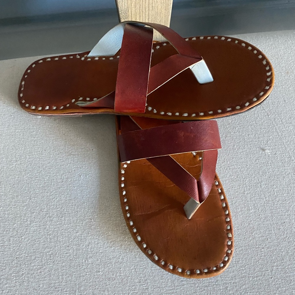Leather sandals